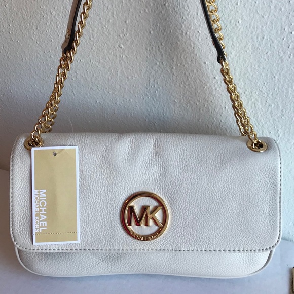 MICHAEL Michael Kors Handbags - NEW MK Fulton Vanilla Shoulder Bag